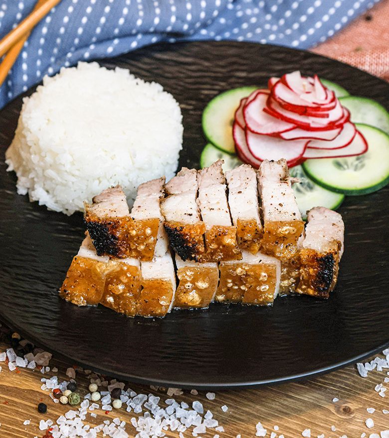 Panceta crujiente al horno