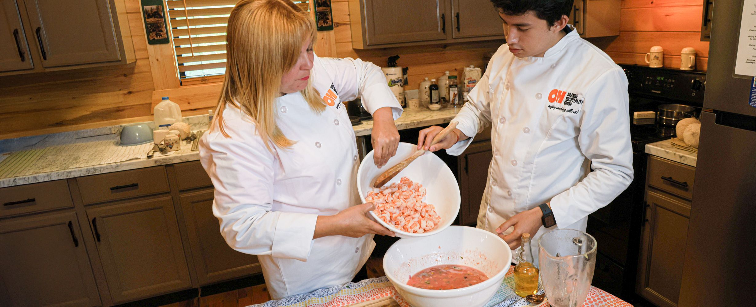 Ceviche de camarón listo para servir
